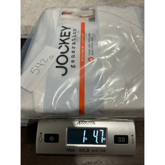 Jockey Generation 3 Pack Mens V Neck T-Shirts Sz XL Combed Cotton - Picture 8 of 8